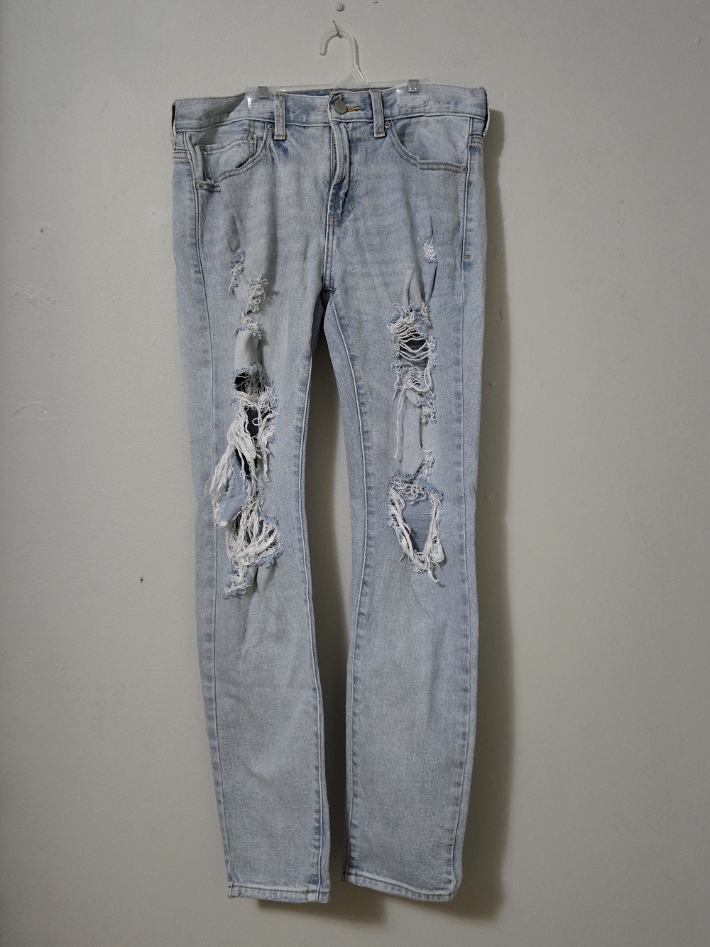 PacSun Light Blue Ripped Skinny Jeans